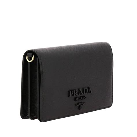 borsa portafoglio prada con specchietto